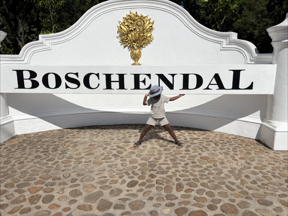 Boschendal-skiltet ved inngangen